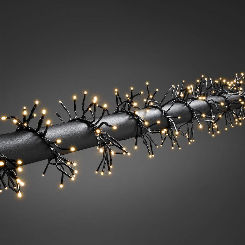 4,3 m Clusterbeleuchtung, 576 warmweiße LEDs, 8 Positionen!