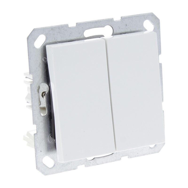 Q-Link S-Line Schalter Eingebaute Serie, Polarweiß