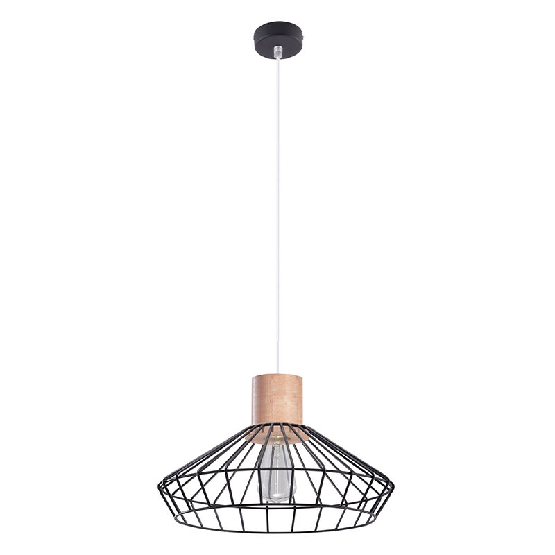 Holz Pendelleuchte Braun, Gesina