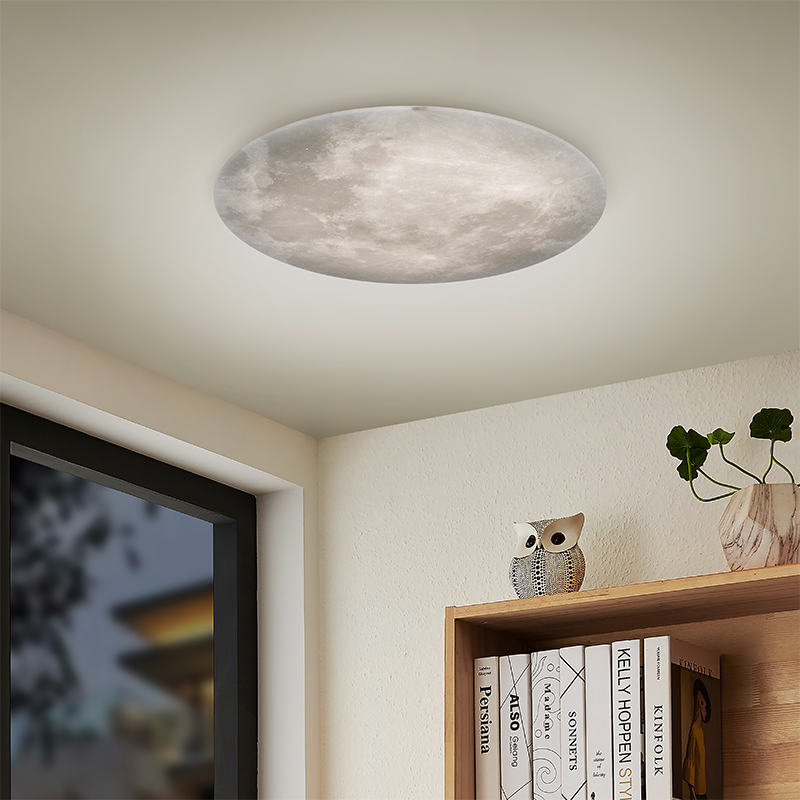 Weiße Deckenlampe Modern, Fly, 22W, 3000K LED, mit Fernbedienung