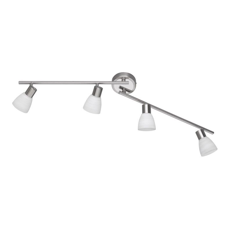 Nickel Deckenstrahler Glas, Edwin