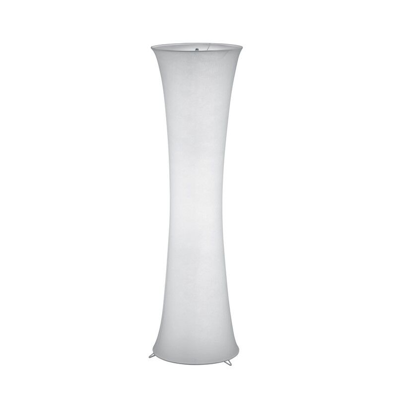 Weiße Stehlampe Metall, Vivy, mit Schalter