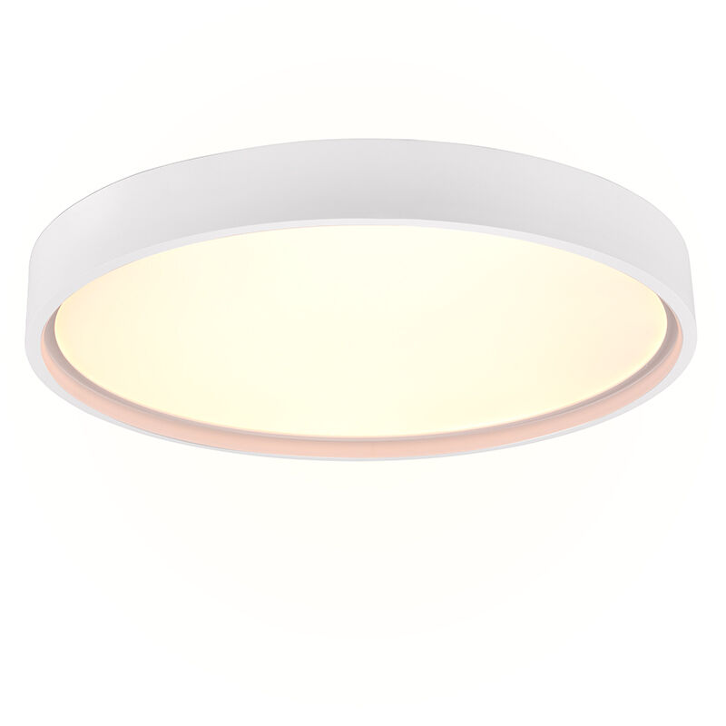 Weiße Deckenlampe Modern, Destin, 29W, warm- bis kaltweiß einstellbare LED