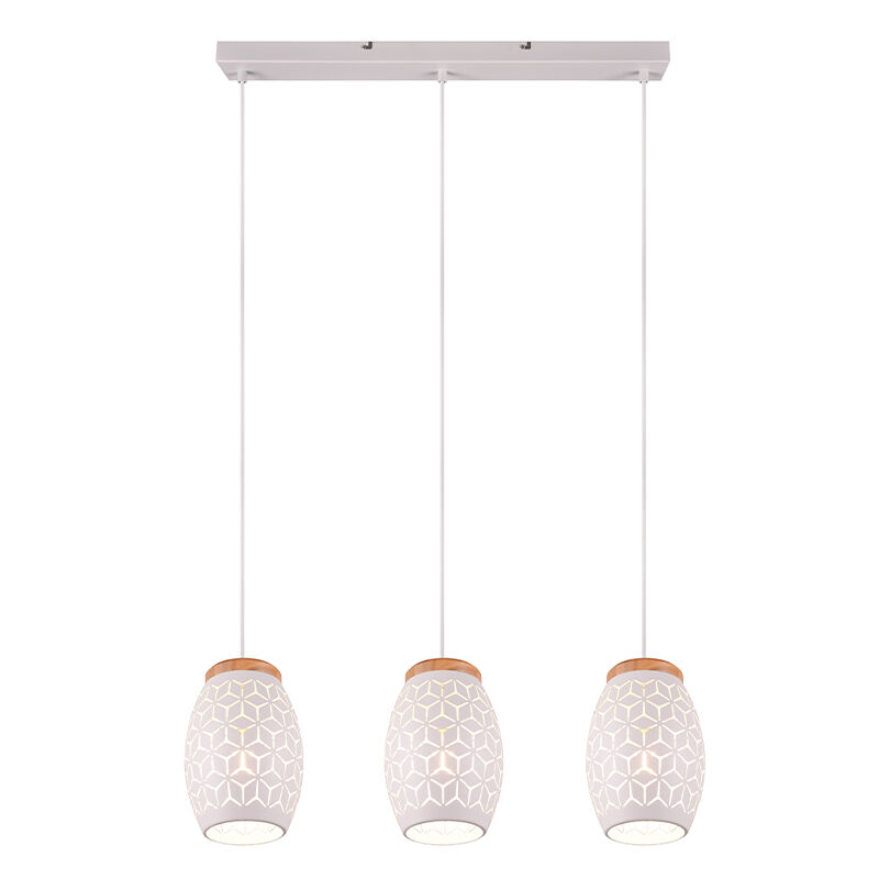 Weiße Pendelleuchte Modern, Delana