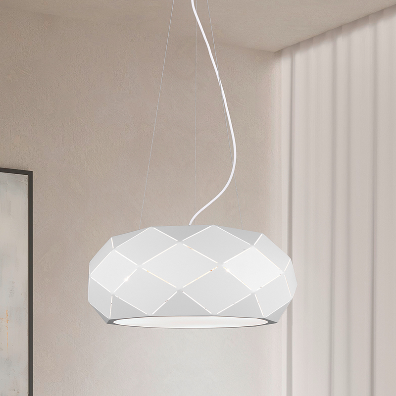 Weiße Pendelleuchte Modern, Soloro