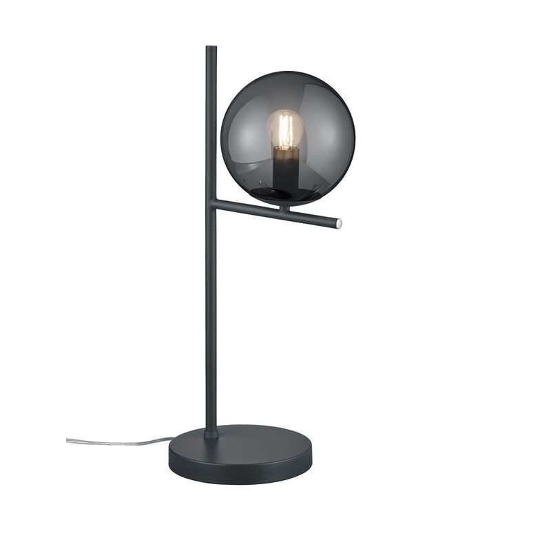 Anthrazit Tischleuchte Modern, Silkis, mit Schalter