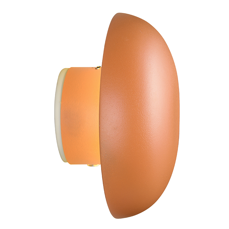 Orangene aufladbare Wandleuchte Metall, Khaoula, 1,5W, 3000K LED, 3-stufig dimmbar