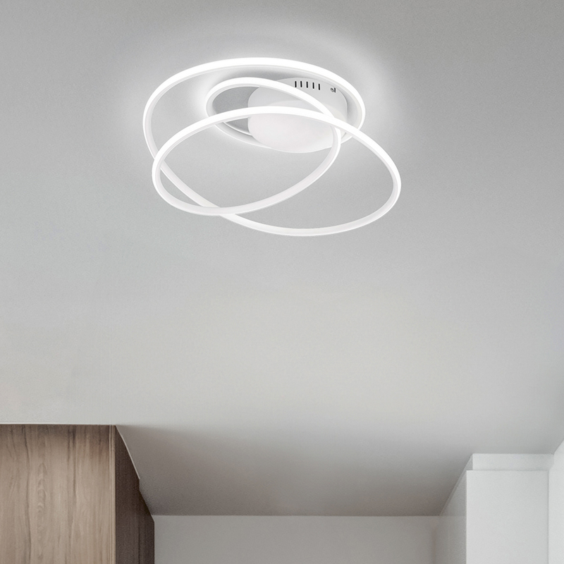 Weiße Deckenlampe Design, Marell, 36W, 4000K LED, 3-stufig dimmbar