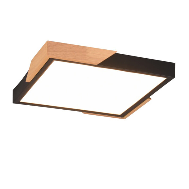 Schwarze Deckenlampe Modern, Selinde, 20W, 3000K LED, 3-stufig dimmbar