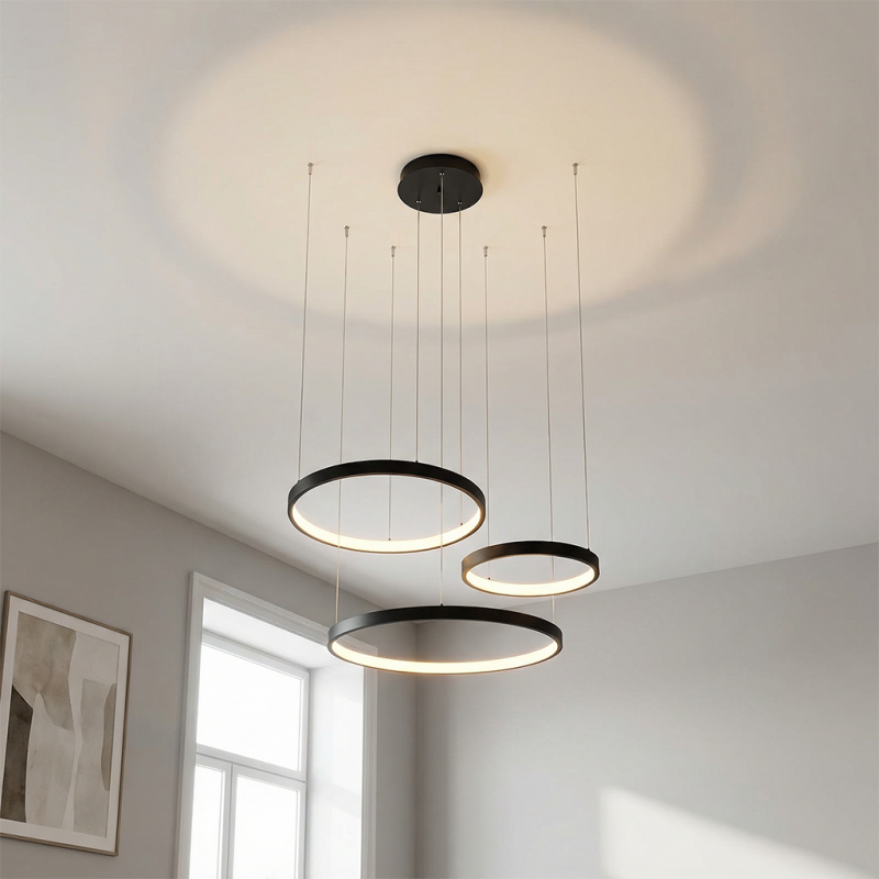 Design Pendelleuchte Schwarz, Giorgio, 60W, 2700K LED