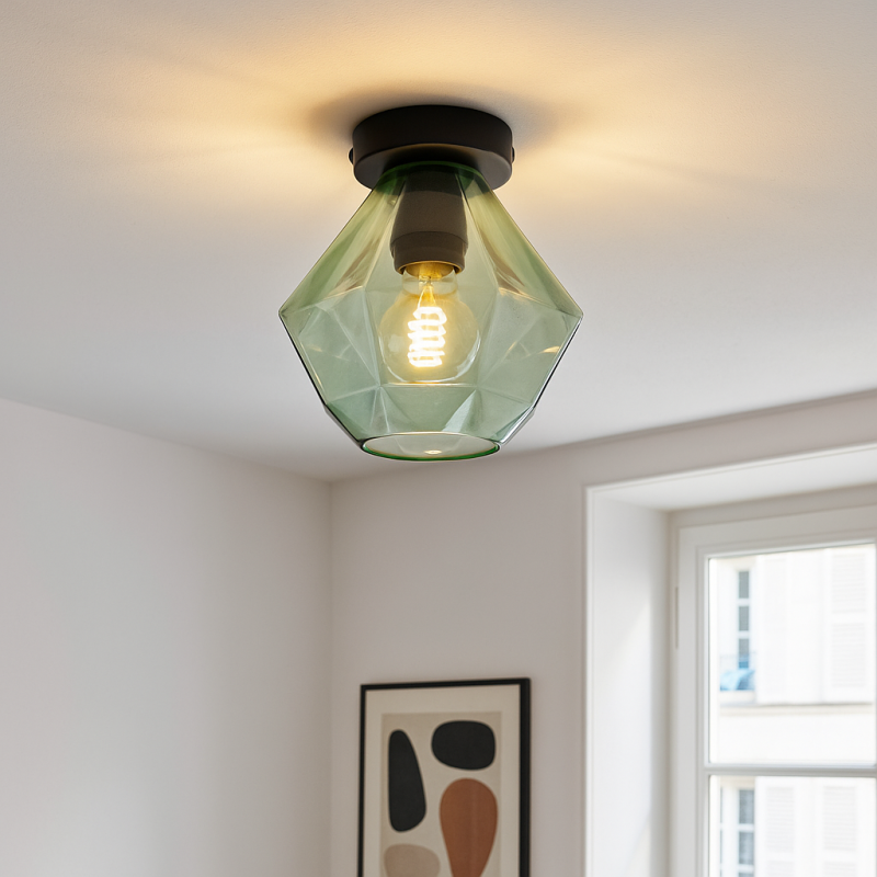 Retro Deckenleuchte Grün, Anoek