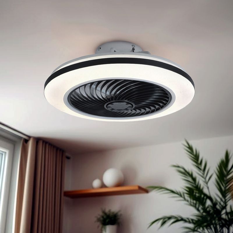 Moderne Deckenventilator Schwarz, Hale, 40W, 3000K LED, mit Fernbedienung Moderne Deckenventilator Schwarz, Hale, 40W, 3000K LED, mit Fernbedienung