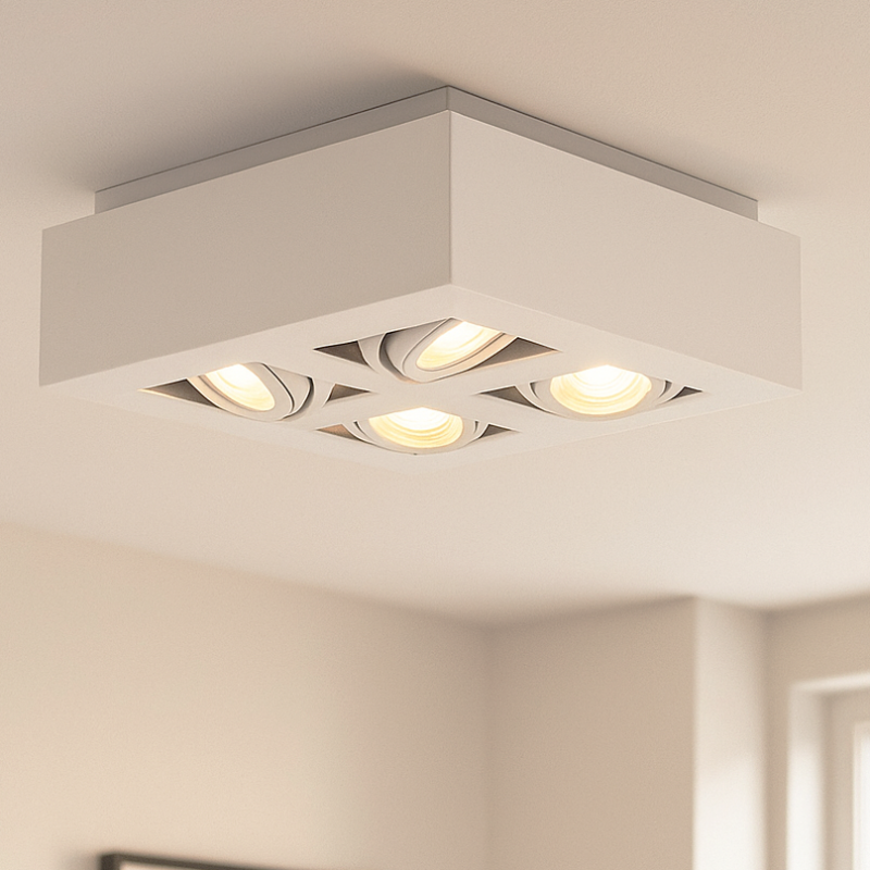 Moderne Aufbauspot Weiß, Akira