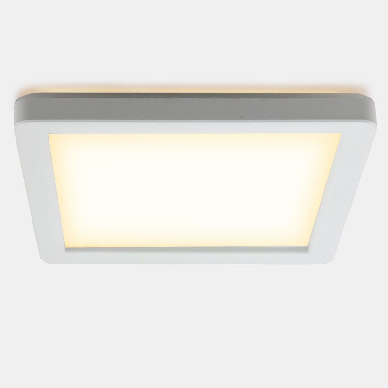 Kunststoff Badezimmer Deckenleuchte Weiß, Shivani, 8W, 3000K LED, IP44 Kunststoff Badezimmer Deckenleuchte Weiß, Shivani, 8W, 3000K LED, IP44