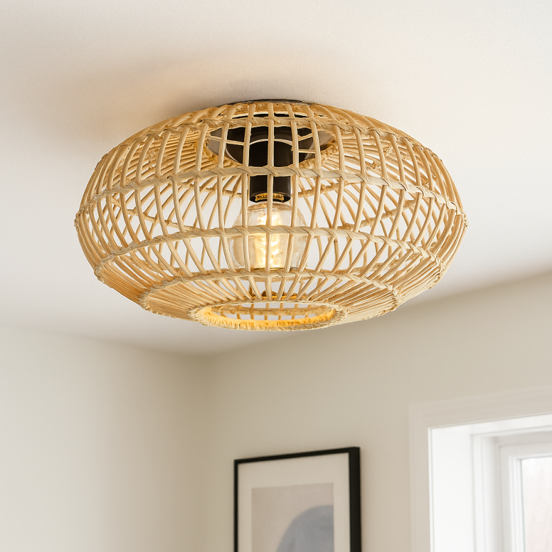 Landhaus Deckenlampe Braun, Emilio Landhaus Deckenlampe Braun, Emilio