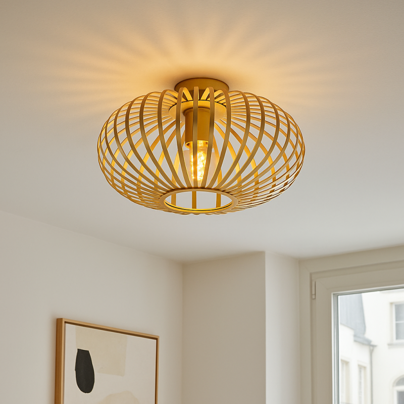 Industrielle Deckenlampe Gold, Lieve Industrielle Deckenlampe Gold, Lieve