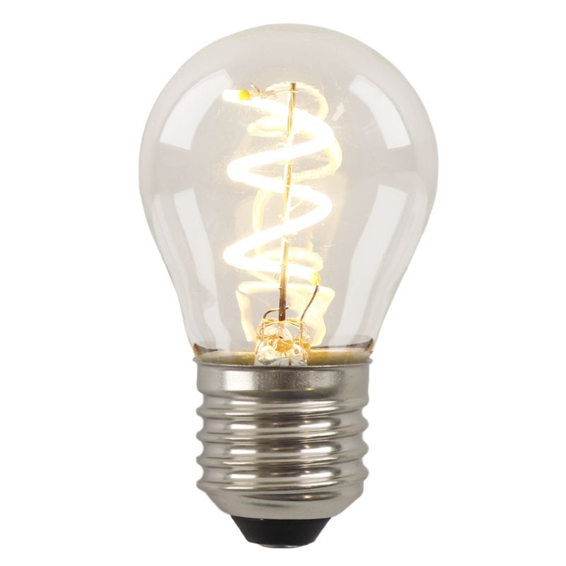Dimmbare Olucia E27 LED-Filament Lampe Tuelo, P45, 4W, 2700K Dimmbare Olucia E27 LED-Filament Lampe Tuelo, P45, 4W, 2700K