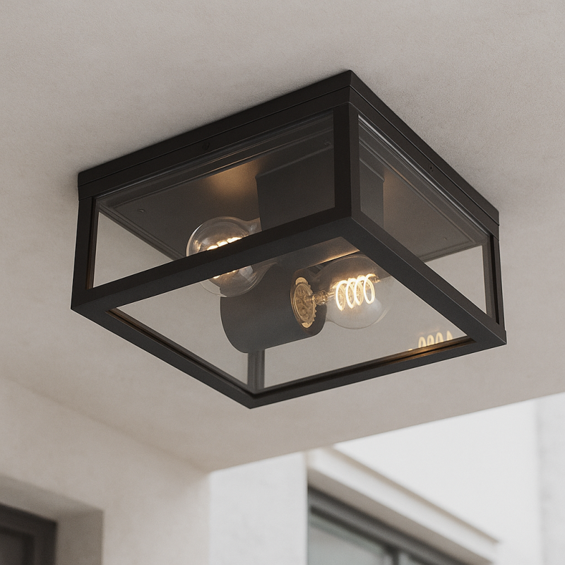 Moderne Außenleuchte Schwarz, Ivanka, IP44