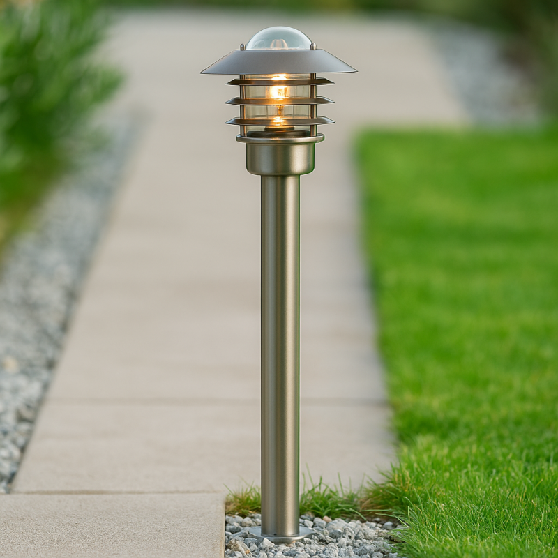 Edelstahl Außenleuchte Silber, Felice, IP44 Edelstahl Außenleuchte Silber, Felice, IP44