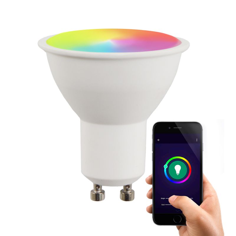 GU10 Wifi Smart LED Lichtquelle, alle Farben und warmes Weiß GU10 Wifi Smart LED Lichtquelle, alle Farben und warmes Weiß