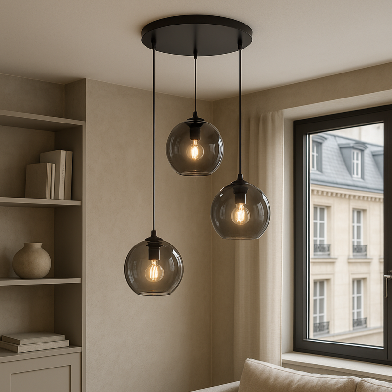 Design Pendelleuchte Grau, Giada