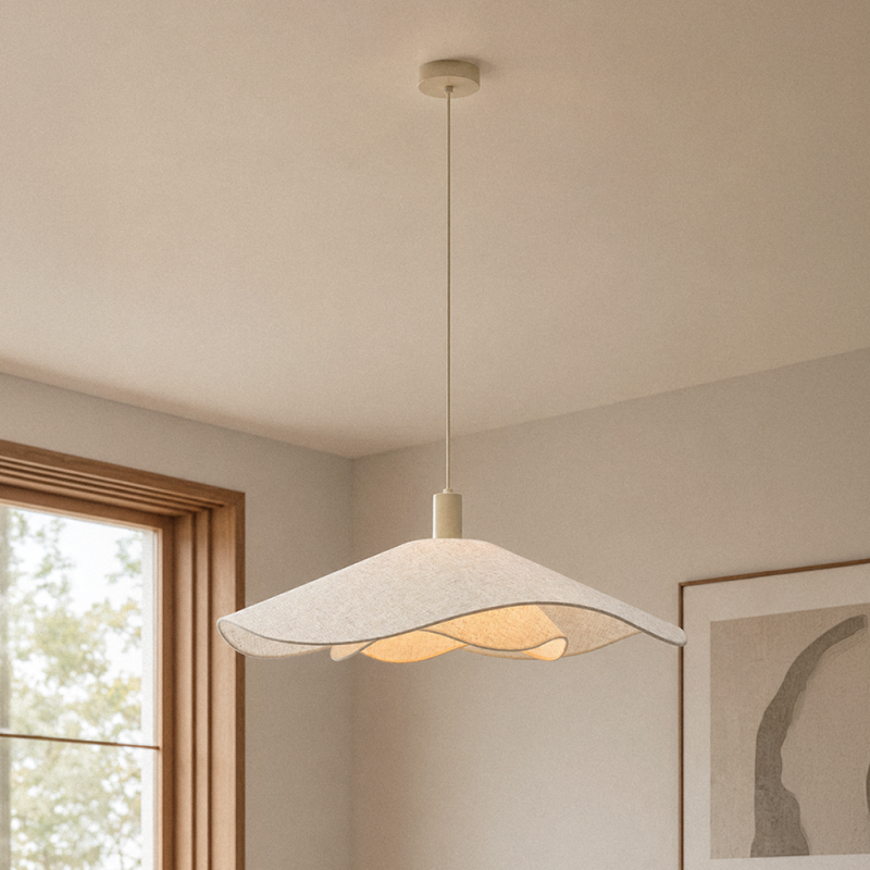 Landhaus Pendelleuchte Beige, Mimi Landhaus Pendelleuchte Beige, Mimi