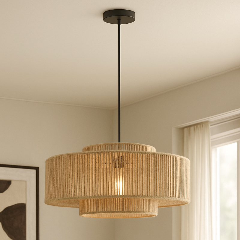 Landhaus Pendelleuchte Braun, Selena Landhaus Pendelleuchte Braun, Selena