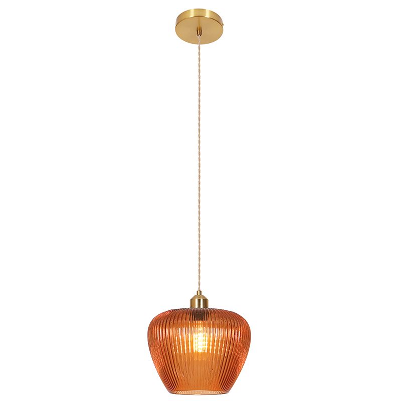 Retro Pendelleuchte Braun, Rhode Retro Pendelleuchte Braun, Rhode