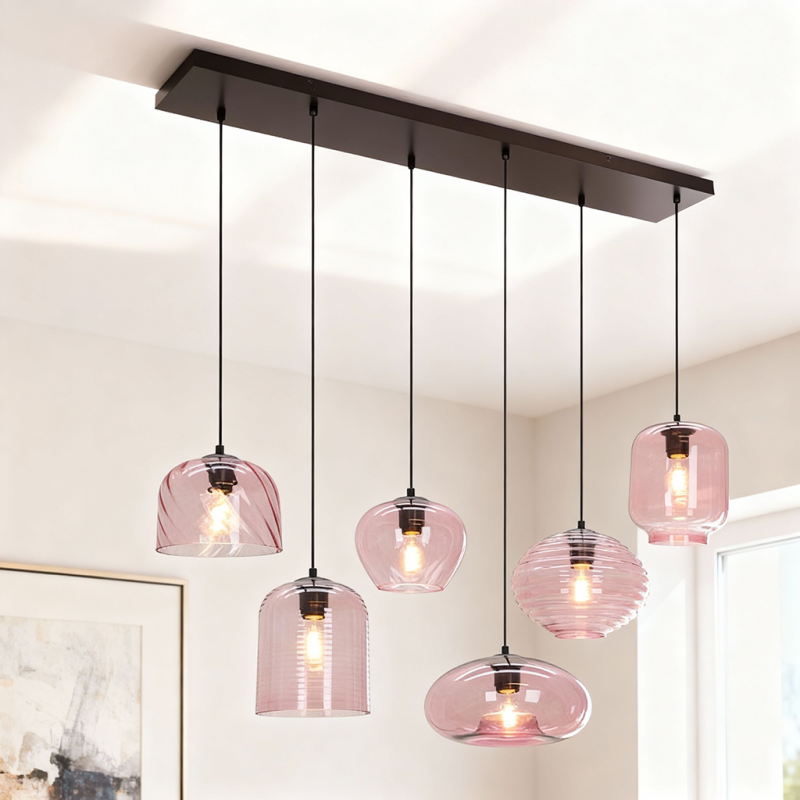 Moderne Pendelleuchte Rosa, Caia Moderne Pendelleuchte Rosa, Caia