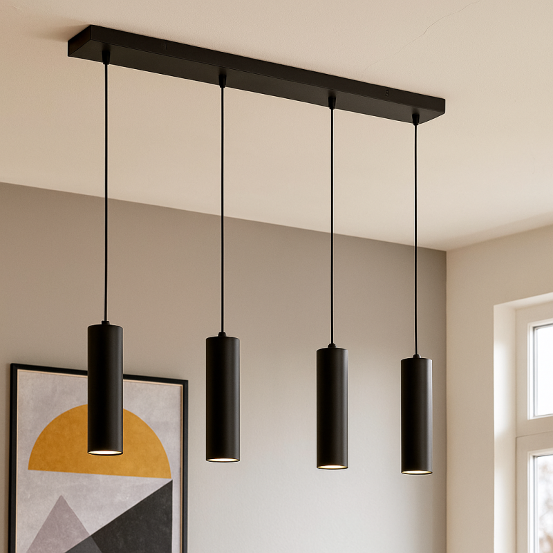 Moderne Pendelleuchte Esszimmer Schwarz, Carlos