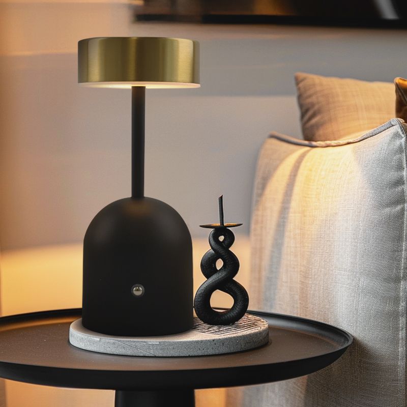 Moderne Tischleuchte Messing, Isabel, 3W, 3000K LED, mit Schalter