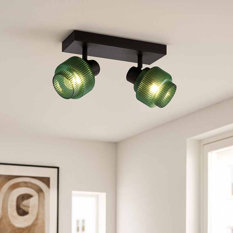 Retro Deckenstrahler Grün, Paris Retro Deckenstrahler Grün, Paris