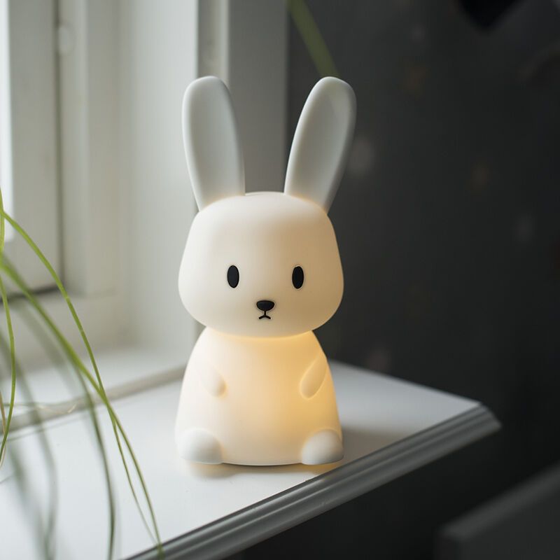 Kunststoff Kinderzimmer Nachtlampe Weiß, Bunny, 0,5W, RGBW LED, mit Schalter Kunststoff Kinderzimmer Nachtlampe Weiß, Bunny, 0,5W, RGBW LED, mit Schalter
