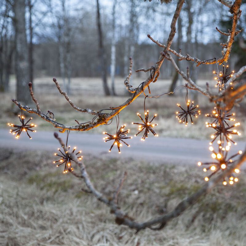 Kunststoff Weihnachtsbeleuchtung Schwarz, 3,1W, 2200K LED, IP44