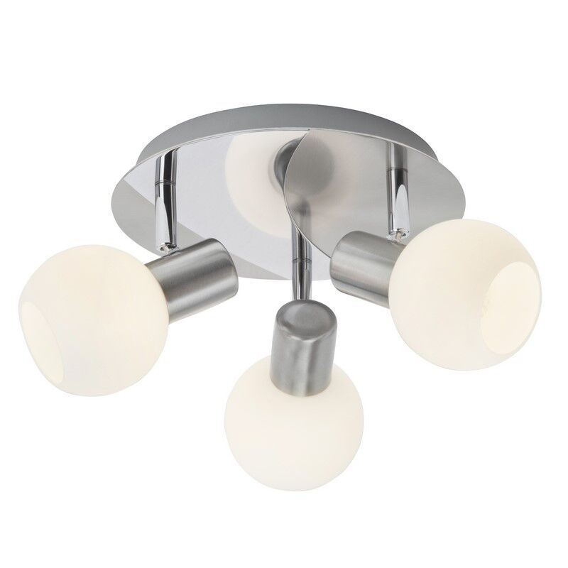 Glas Deckenstrahler Chrom, Ronaldo Glas Deckenstrahler Chrom, Ronaldo