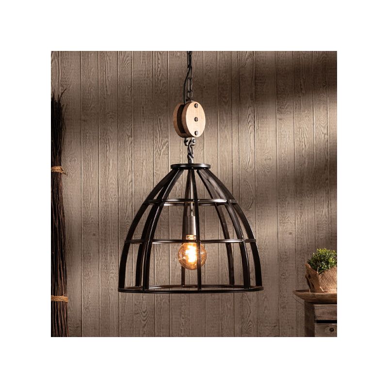 Industrielle Pendelleuchte Schwarz, Esmee