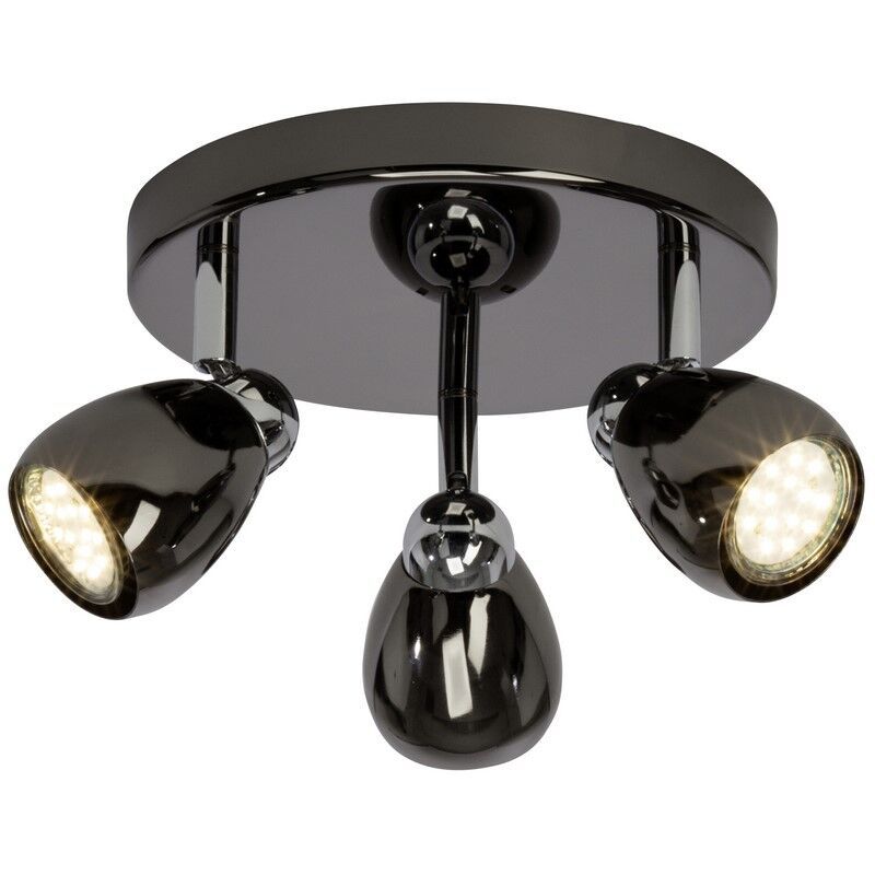 Metall Deckenleuchte Schwarz, Khadra, 3W, 3000K LED
