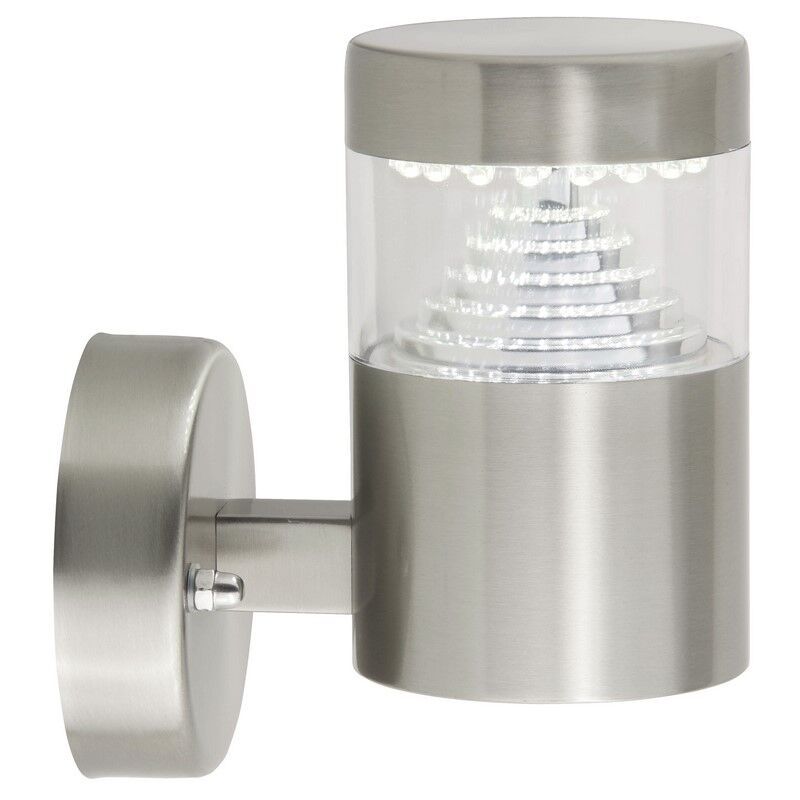 Kunststoff Außenleuchte Chrom, Samuel, 1W, 6500K LED, IP44 Kunststoff Außenleuchte Chrom, Samuel, 1W, 6500K LED, IP44