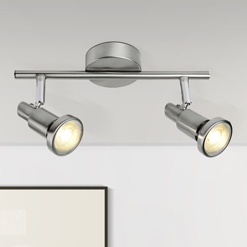 Metall Deckenstrahler Chrom, Robel, 7W, 3000K LED