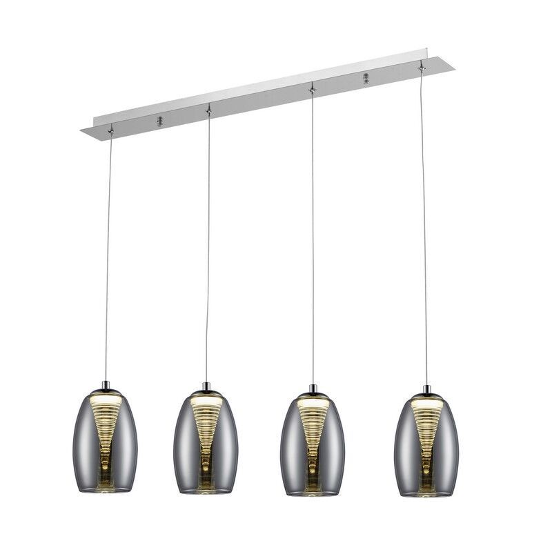 Moderne Pendelleuchte Chrom, Aliyah, 5W, 3000K LED