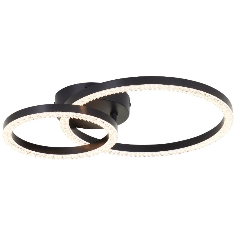 Design Deckenleuchte Schwarz, Maladon, 22W, 3000K LED