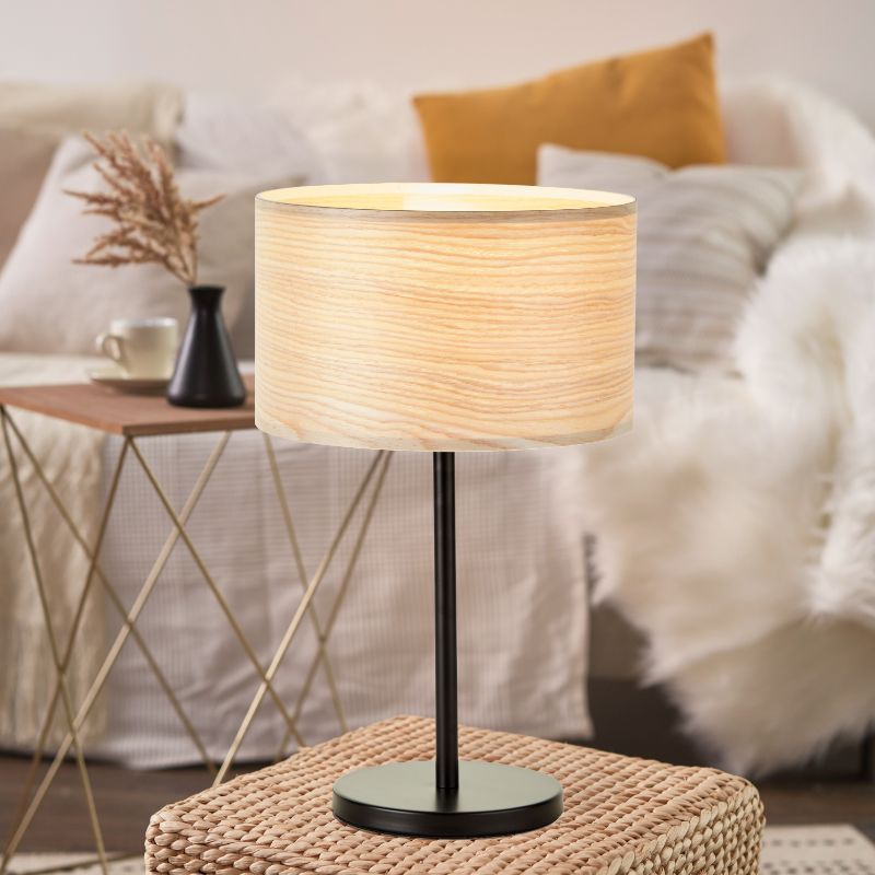 Japandi Tischleuchte Beige, Enna, mit Schalter Japandi Tischleuchte Beige, Enna, mit Schalter