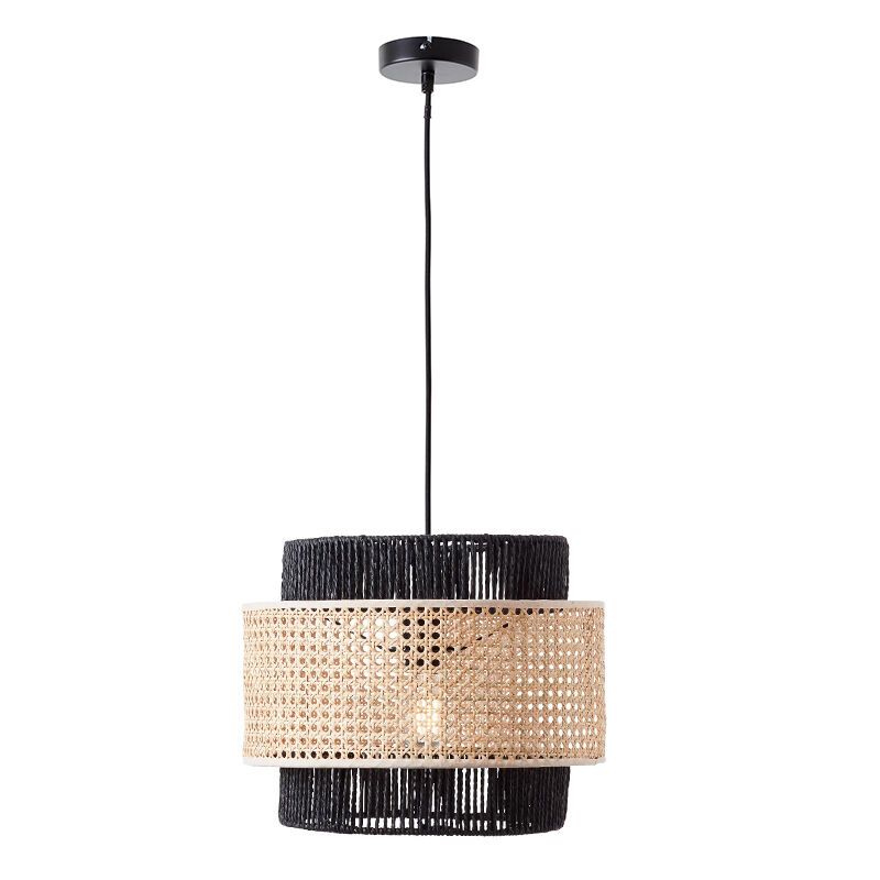 Rattan Pendelleuchte Beige, Quirien