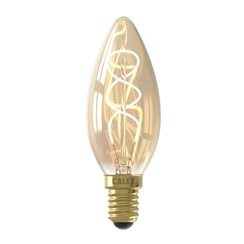 Dimmbare Calex E14 LED-Kerzenlampe Bernstein, 2,5W, 2100K Dimmbare Calex E14 LED-Kerzenlampe Bernstein, 2,5W, 2100K