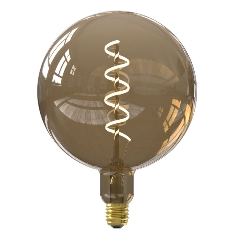 Dimmbare Calex E27 LED-Filament Lampe Kalmar, Braun, 5W, 1800K Dimmbare Calex E27 LED-Filament Lampe Kalmar, Braun, 5W, 1800K