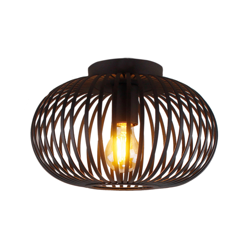 Industrielle Deckenleuchte Schwarz, Curvato Industrielle Deckenleuchte Schwarz, Curvato