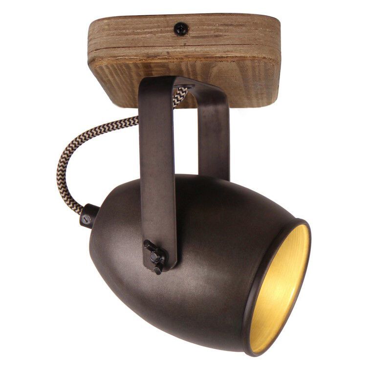 Vintage Deckenstrahler Schwarz, Chanice