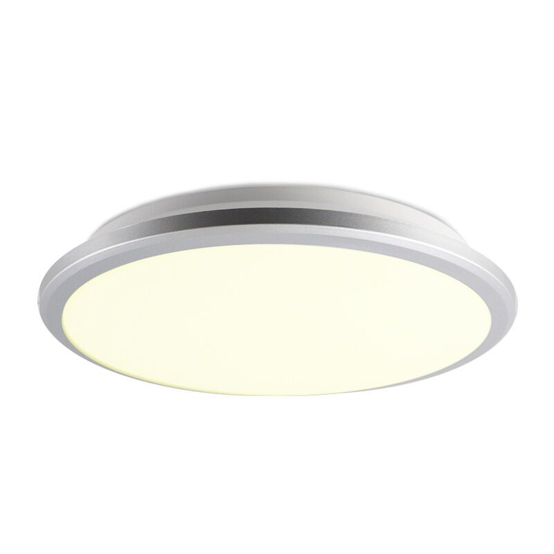 Silberne moderne Deckenlampe Kunststoff, Joachim, 24W, 3000K LED Silberne moderne Deckenlampe Kunststoff, Joachim, 24W, 3000K LED