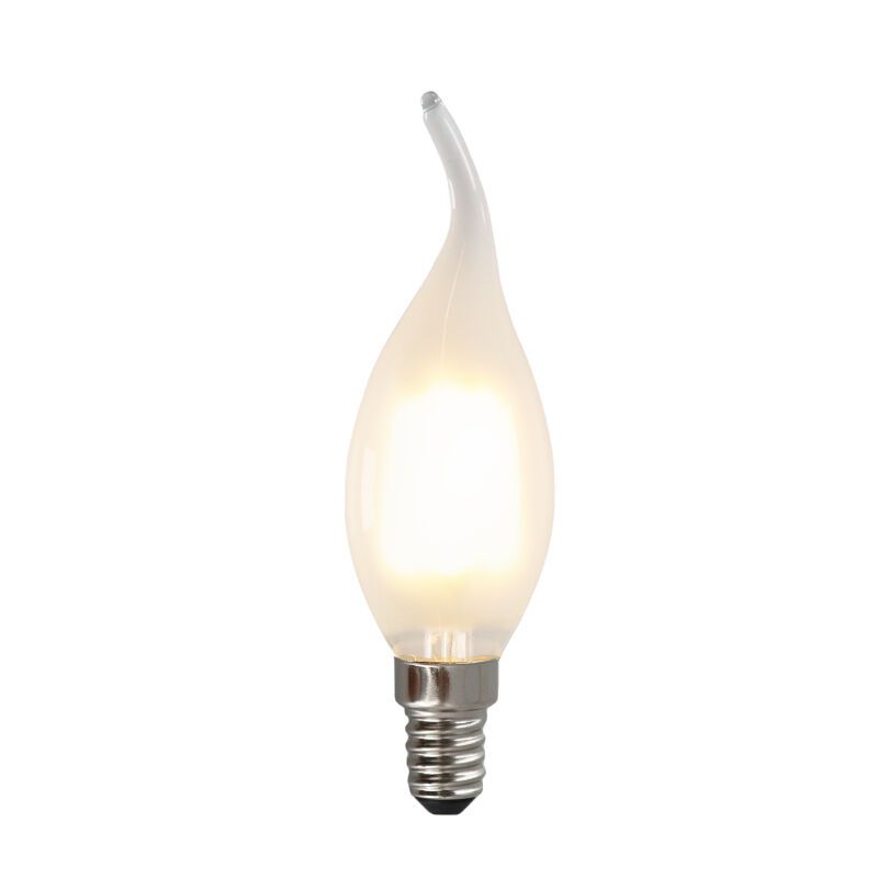 Dimmbare E14 LED Spitze kerze, 3w, weiß Glas, 2700k Dimmbare E14 LED Spitze kerze, 3w, weiß Glas, 2700k