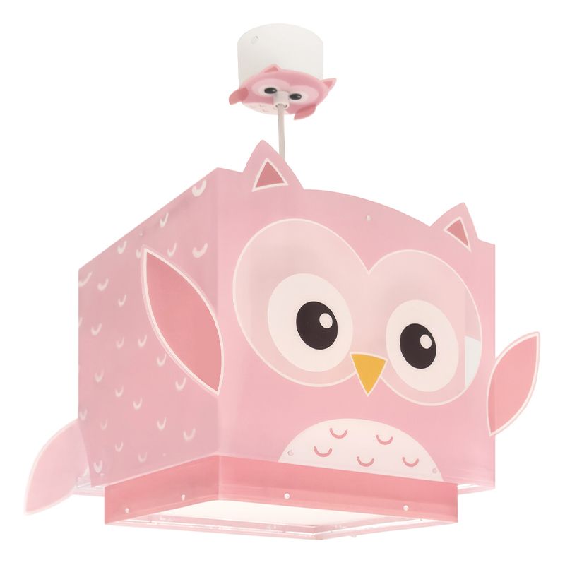 Rosa Kinderzimmer Pendelleuchte Kunststoff, Owls Rosa Kinderzimmer Pendelleuchte Kunststoff, Owls